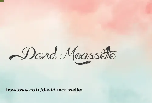 David Morissette