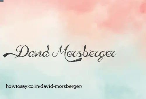 David Morsberger