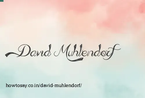 David Muhlendorf
