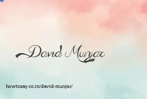 David Munjar