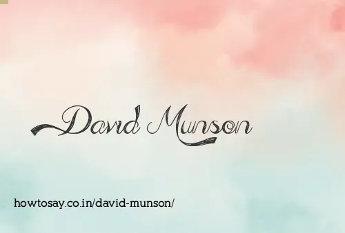 David Munson