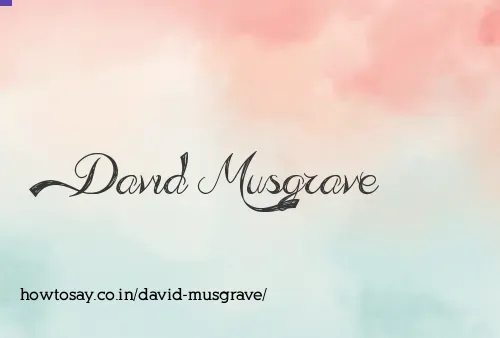 David Musgrave