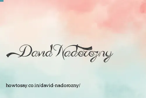David Nadorozny