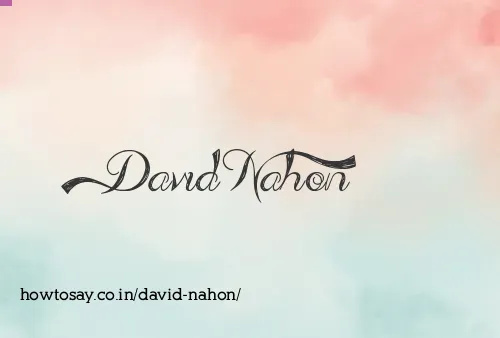 David Nahon