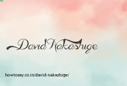 David Nakashige