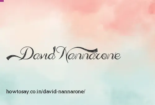 David Nannarone
