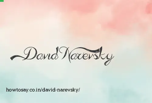 David Narevsky