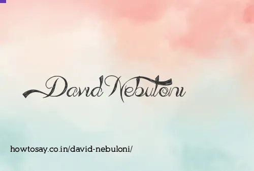 David Nebuloni