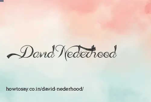 David Nederhood