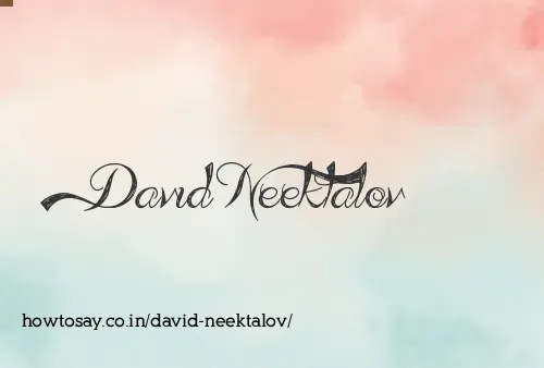 David Neektalov