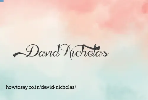 David Nicholas