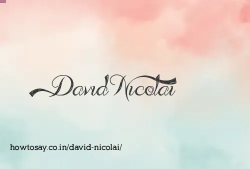 David Nicolai
