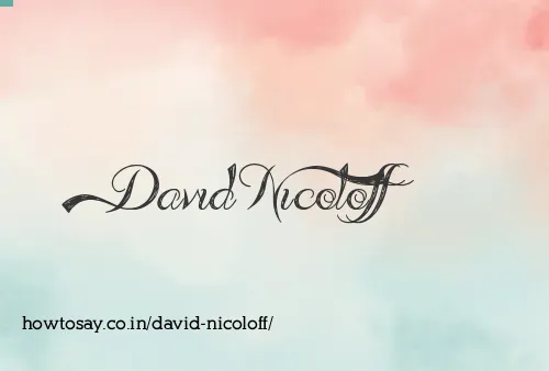 David Nicoloff