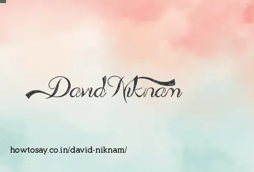 David Niknam