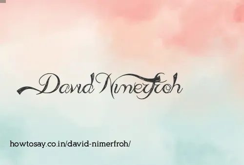 David Nimerfroh