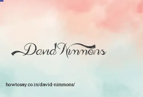 David Nimmons