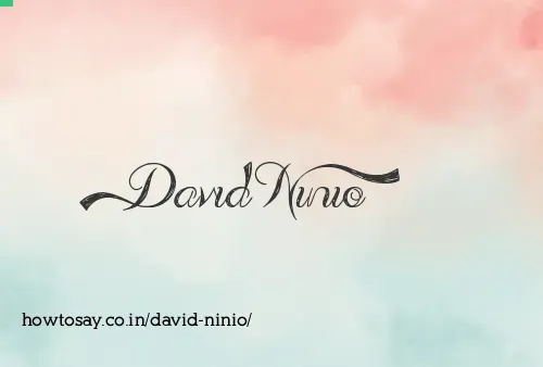David Ninio