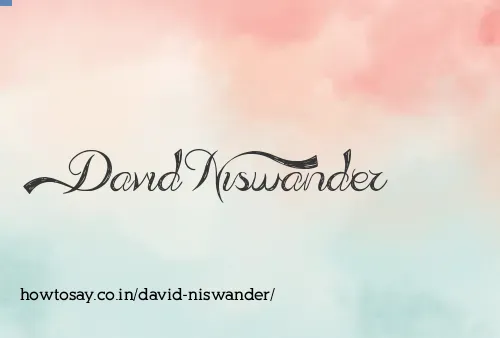 David Niswander