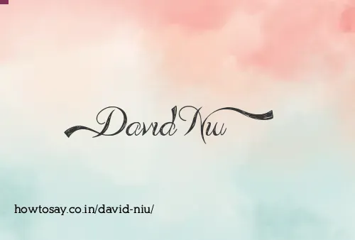 David Niu