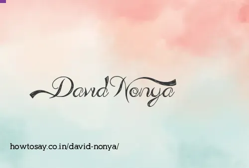 David Nonya
