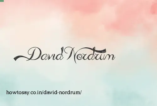 David Nordrum