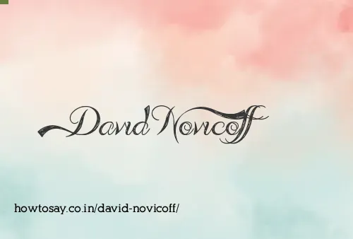 David Novicoff