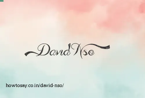 David Nso
