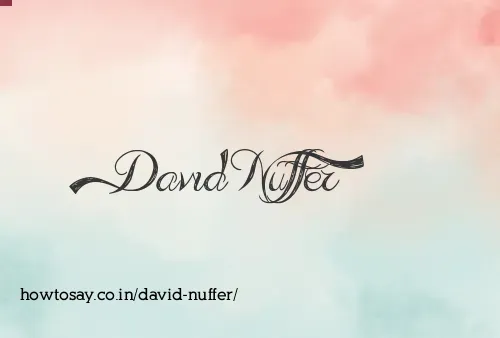 David Nuffer