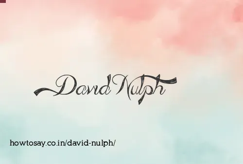 David Nulph