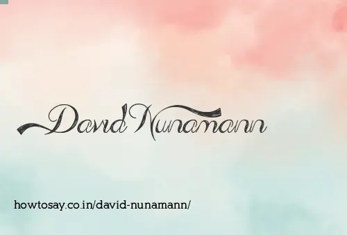 David Nunamann