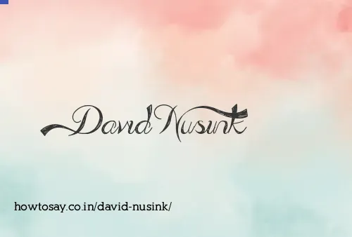 David Nusink