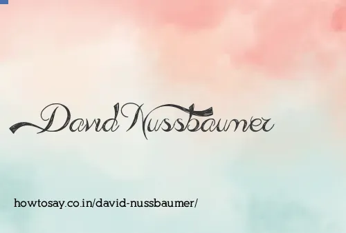 David Nussbaumer