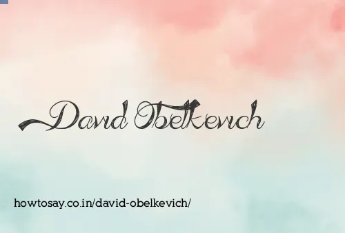 David Obelkevich