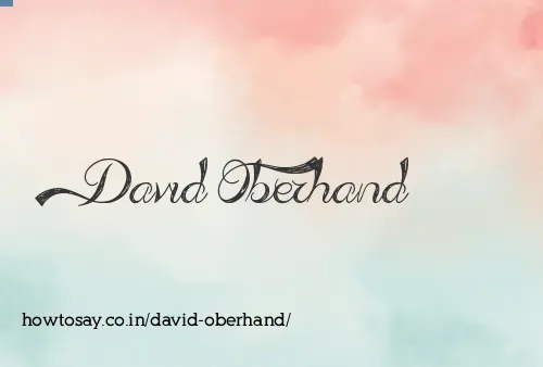 David Oberhand