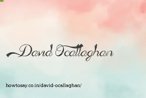 David Ocallaghan