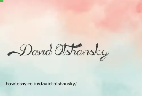 David Olshansky