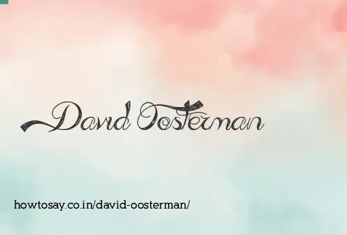 David Oosterman