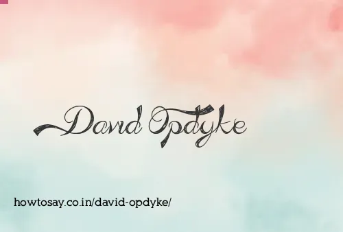 David Opdyke