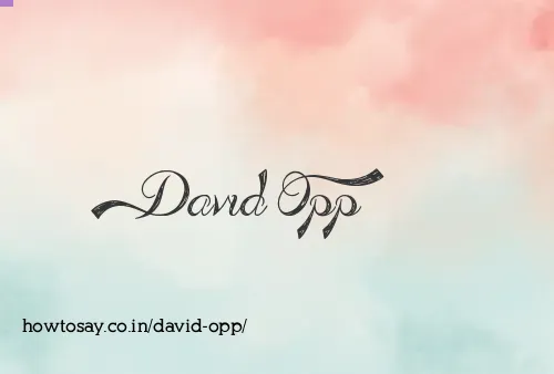 David Opp