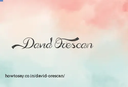 David Orescan