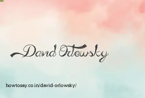 David Orlowsky