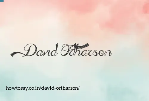 David Ortharson