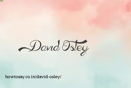 David Osley