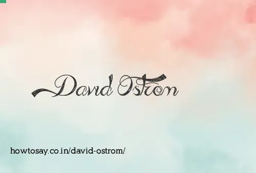David Ostrom