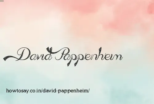 David Pappenheim