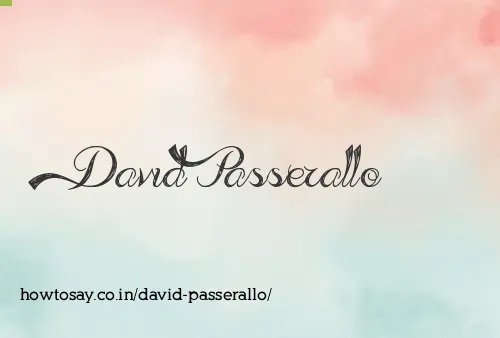 David Passerallo
