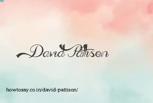 David Pattison