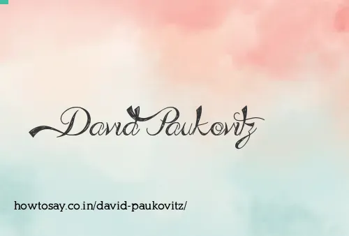 David Paukovitz