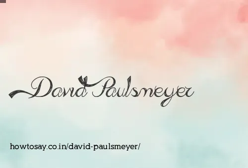 David Paulsmeyer