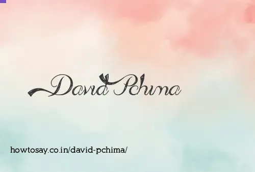 David Pchima